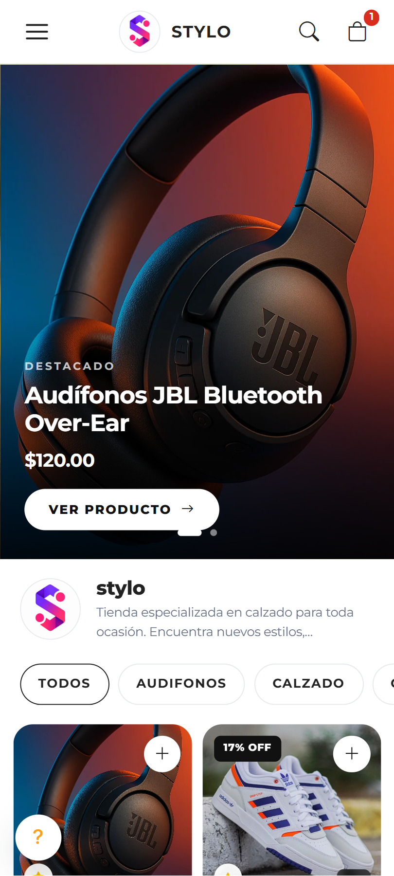 Portada real de un catálogo STYLO